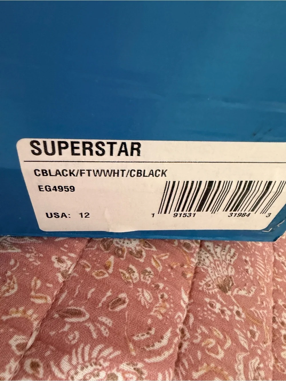 adidas Superstar Athletic Shoes in Black and White